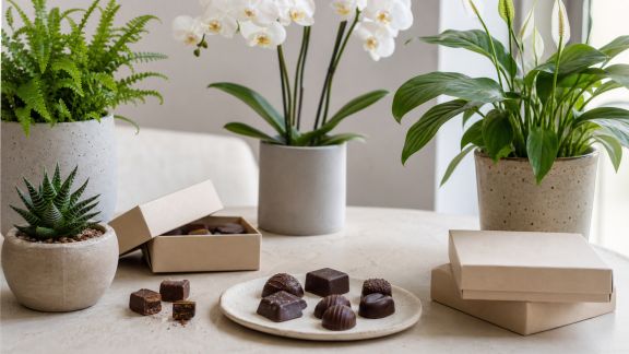Quelles plantes accompagner avec des chocolats pour un effet surprise durable ?